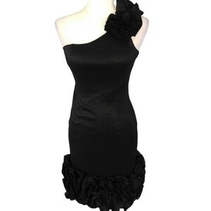 - Black Prom One Shoulder party dress S